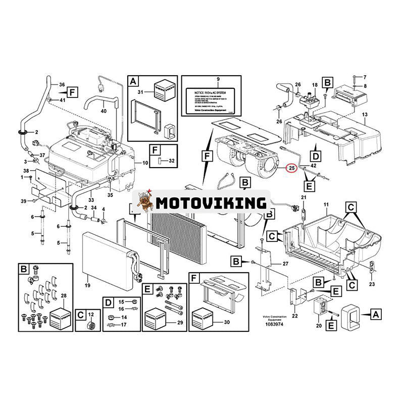 24V Fläkt 16271018 för Volvo Dumper A25F A30F A35G A40G Hjullastare L110G L120F L180F L220F L250H L60F L90F