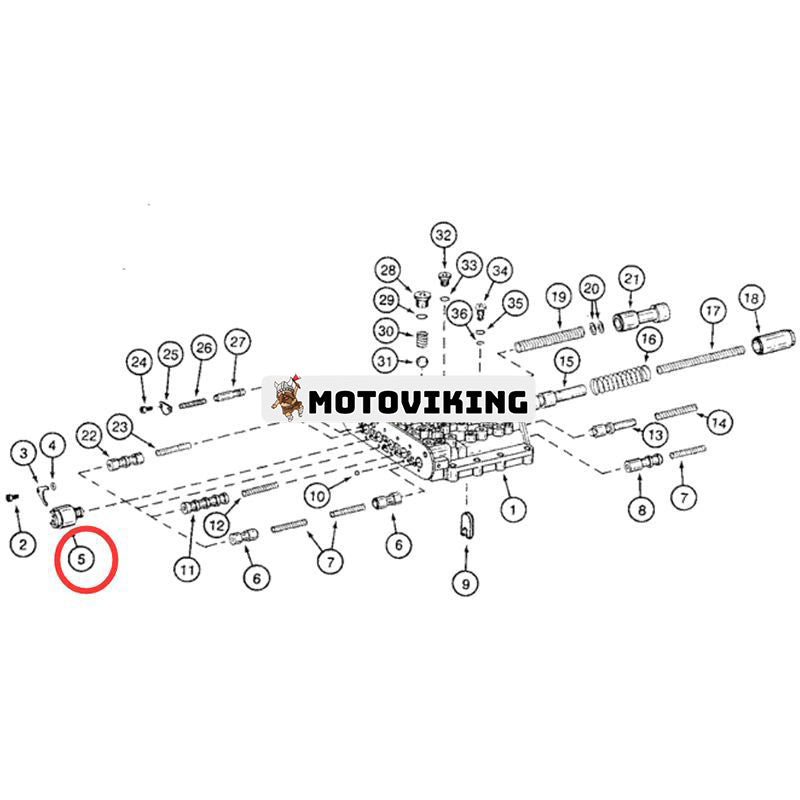 24V transmissionskontrollmagnetventil 100356A1 för CASE-lastare 621 621B 721 821 921 921B