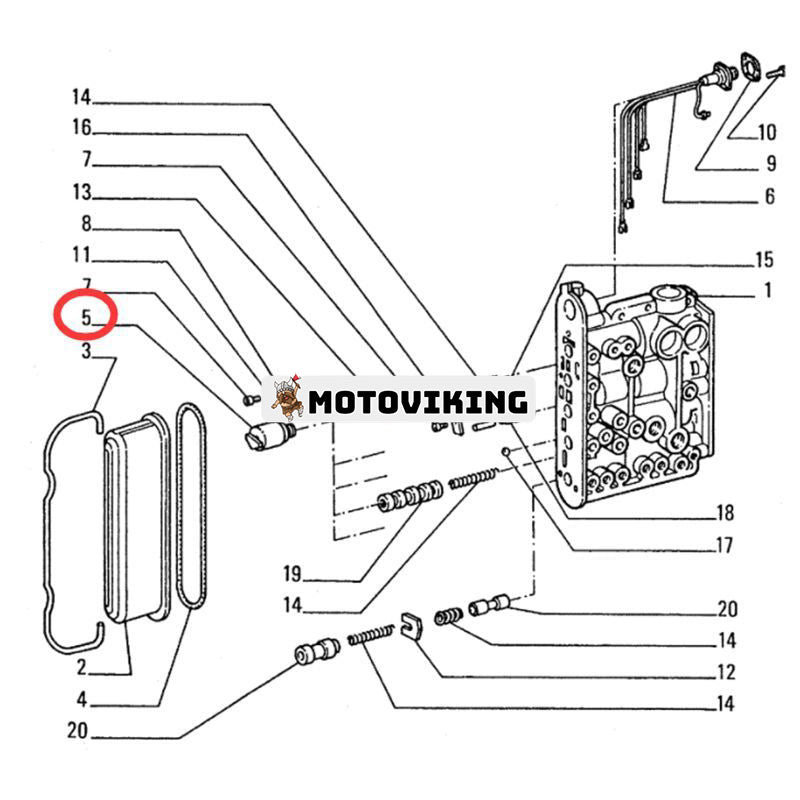 24V transmissionskontrollmagnetventil 4784497 för New Holland Loader FR130 FR160 FR220 L15 L20 L25