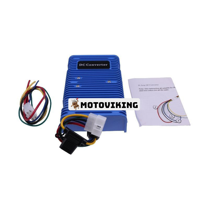 36V/48V till 12V 30A/350W Golfvagn Spänningsreducerare för klubbbil EZGO Yamaha