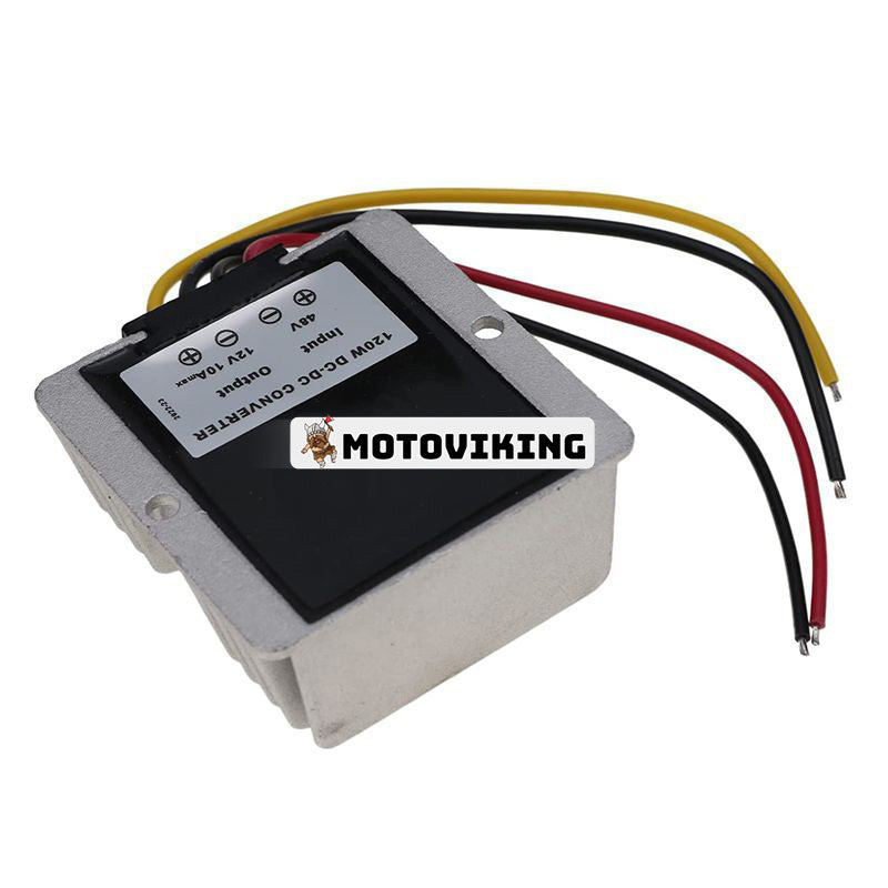 48V DC/DC spänningsomvandlare Regulator Reducer ner till DC 12V 10A Vattentät för golfvagn
