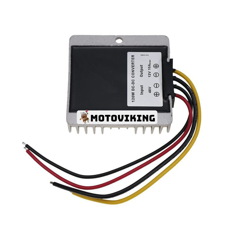 48V DC/DC spänningsomvandlare Regulator Reducer ner till DC 12V 10A Vattentät för golfvagn