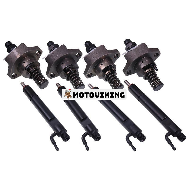 4st bränsleinsprutare och 4st insprutningspump för Deutz Engine 1011 Bobcat Loader A220 A300 S250 T200 863 864 873 883