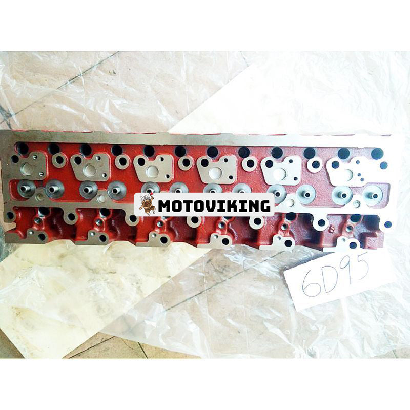 6D95L 6D95L-1 Motorcylinderhuvud för Komatsu grävmaskin PC200-5 PC200-6L PC200LC-5 PC200LC-6L PC210LC-6L PC220LC-5 PC220LC-6L PC250LC-6L