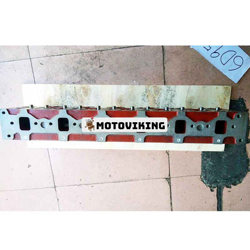 6D95L 6D95L-1 Motorcylinderhuvud för Komatsu grävmaskin PC200-5 PC200-6L PC200LC-5 PC200LC-6L PC210LC-6L PC220LC-5 PC220LC-6L PC250LC-6L