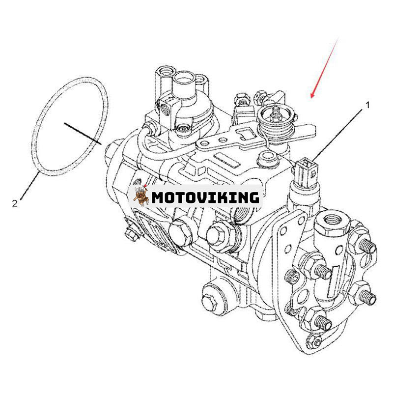 Bränsleinsprutningspump 248-2356 för Caterpillar CAT Engine 3054C Grävlastare 416E 420 428 48E 430 432 434 444
