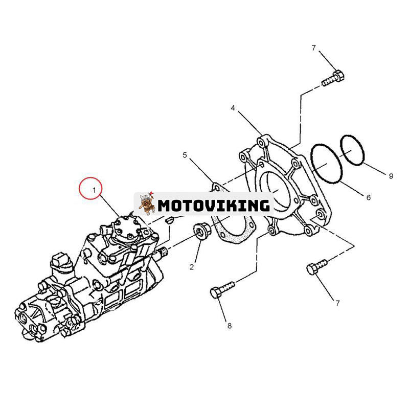 Bränsleinsprutningspump 358-9085 för Caterpillar CAT Engine C4.2 Grävmaskin 314DLCR 315DL 319D 311DLRR 312D 314DCR