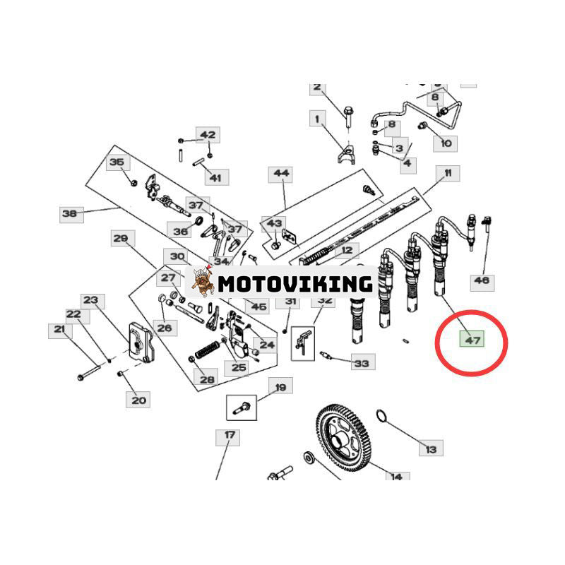 Bränsleinsprutningspump RE527597 SE502048 för John Deere Engine 4024