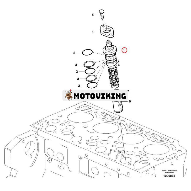 Bränsleinsprutningspump VOE20460072 för Volvo Penta Engine TD420VE TAD420VE TAD620V Lastare BL61 BL70 BL71 Grävmaskin EC140