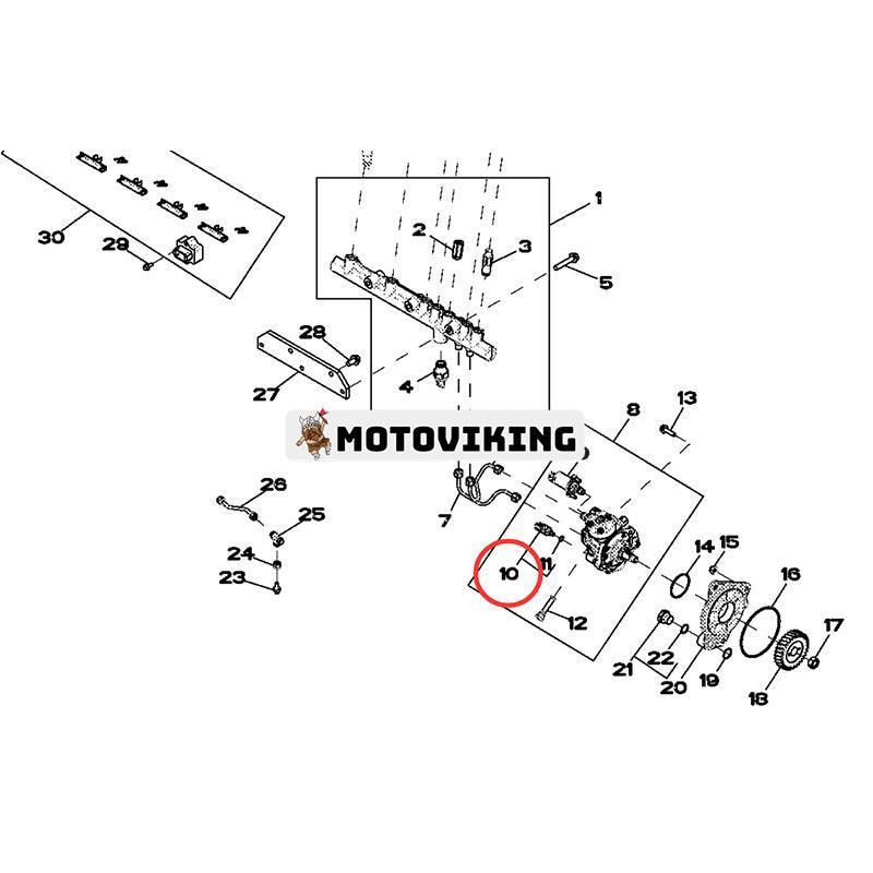 Bränsletemperatursensor RE516336 för John Deere Tractor 8530 9230 8230 8330 9370R
