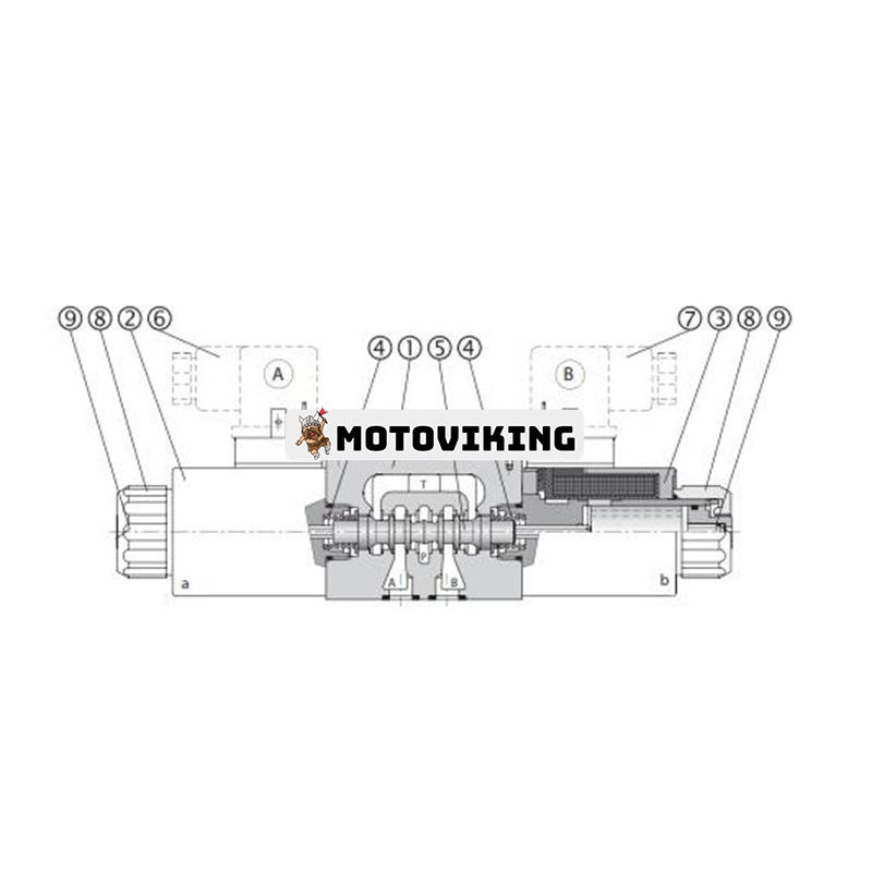 D03 Riktningsventilsats DCV03-3Y11/01000E8 27731100 472792 158-6298 ersätt Danfoss