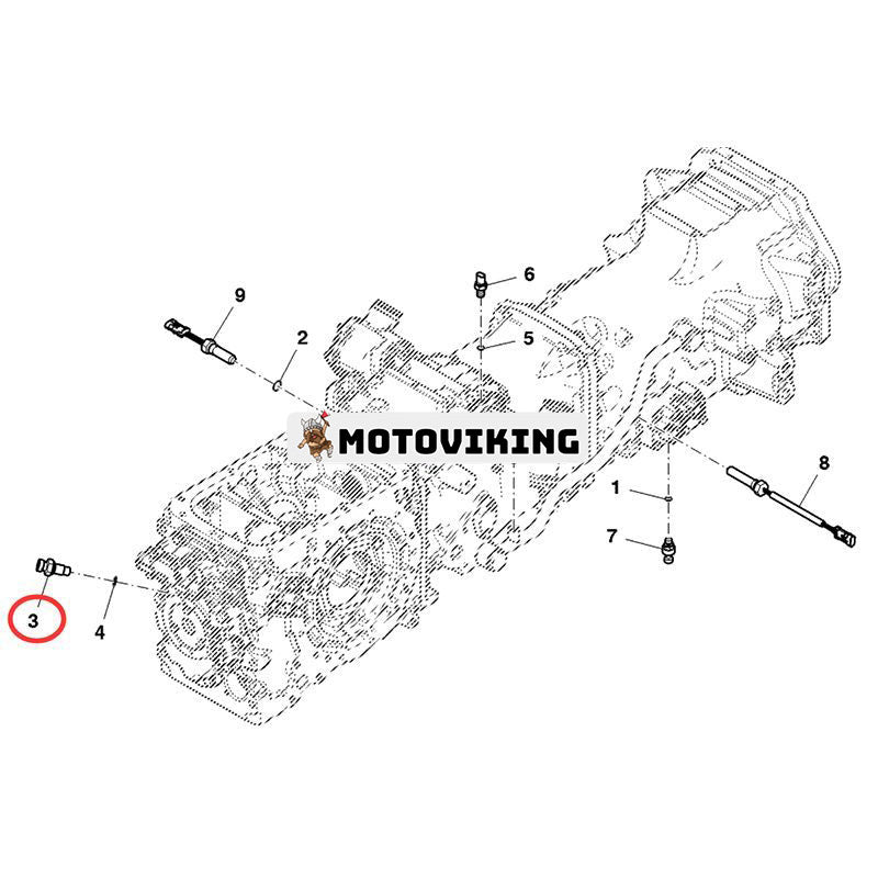 Hastighetssensor AL204621 för John Deere traktor 5075E 5076E 6506 6510 6520 6530
