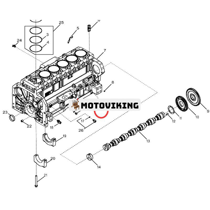 Hastighetssensor RE537634 för John Deere traktor 9410R 9460R 9510RT 9560R
