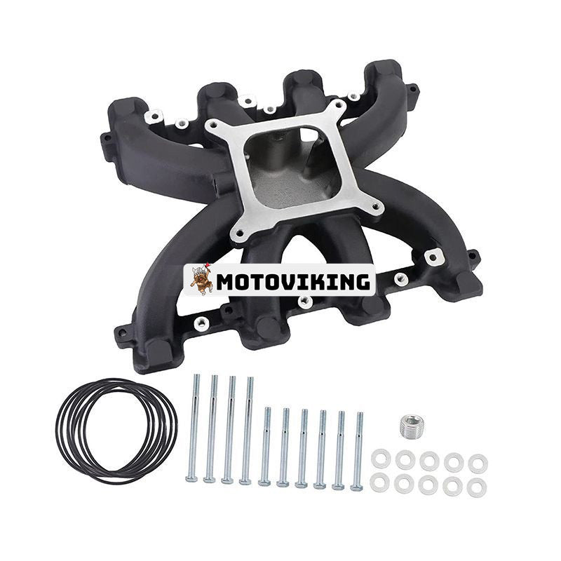 Holley enplans kolhydratintagsgrenrör 300-132BK för GM Engine LS1 LS2 LS6