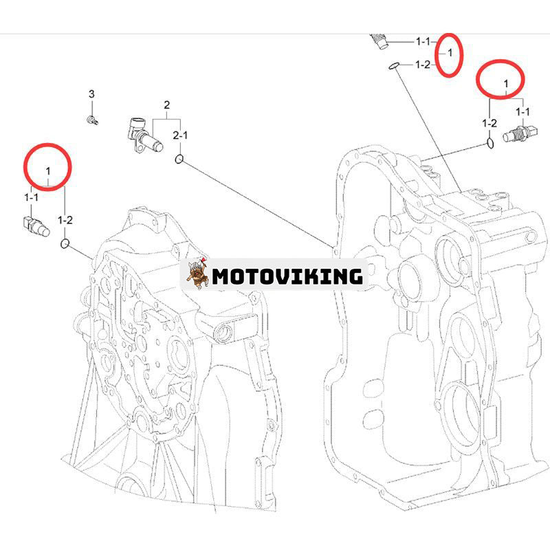 Induktiv sensor ZGAQ-03116 ZGAQ-00651 för Hyundai Loader HL730-9 HL740-9 HL757-9 HL770-9