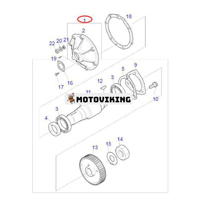Injection Pump Drive Assy 6511301-7008A för Doosan Daewoo hjullastare MEGA 300-V grävmaskin SOLAR 300LC-V