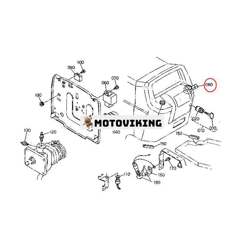 Kombinationsbrytare 36330-75010 för Kubota traktor L3750 L3750DT L4150 L4150DT