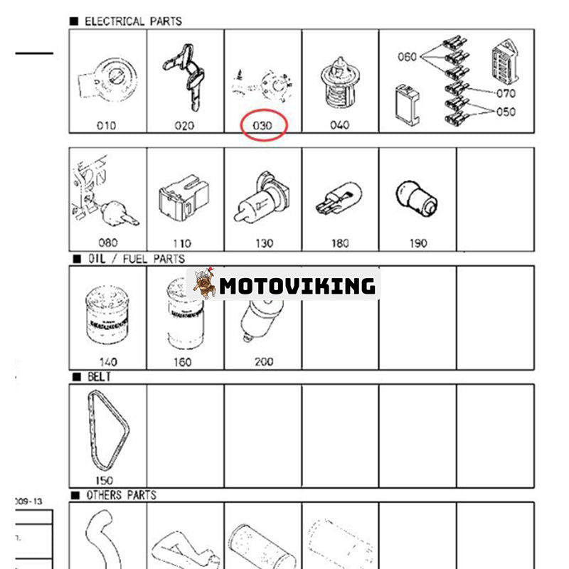 Kompatibel med kombinationsbrytare K2581-62240 för Kubota Tractor BX25 BX2360 BX24D BX2660D