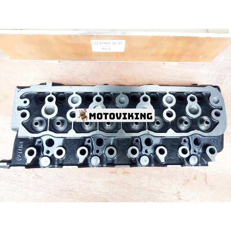 Komplett cylinderhuvud med ventiler för Mitsubishi 4D34 4D34T 4D34-T Hyundai D4DA motor Kobelco ED190LC-6E SK160LC-6E grävmaskin