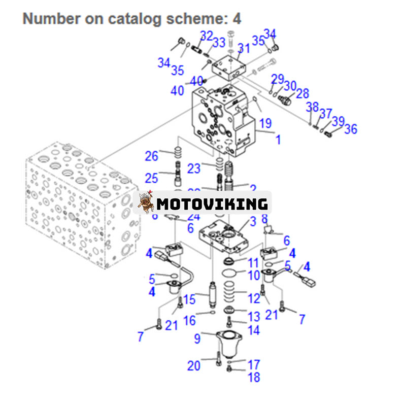 Pilotventil 702-21-62300 för Komatsu PC200-8 PC200LC-8 PC210-10 PC220-8
