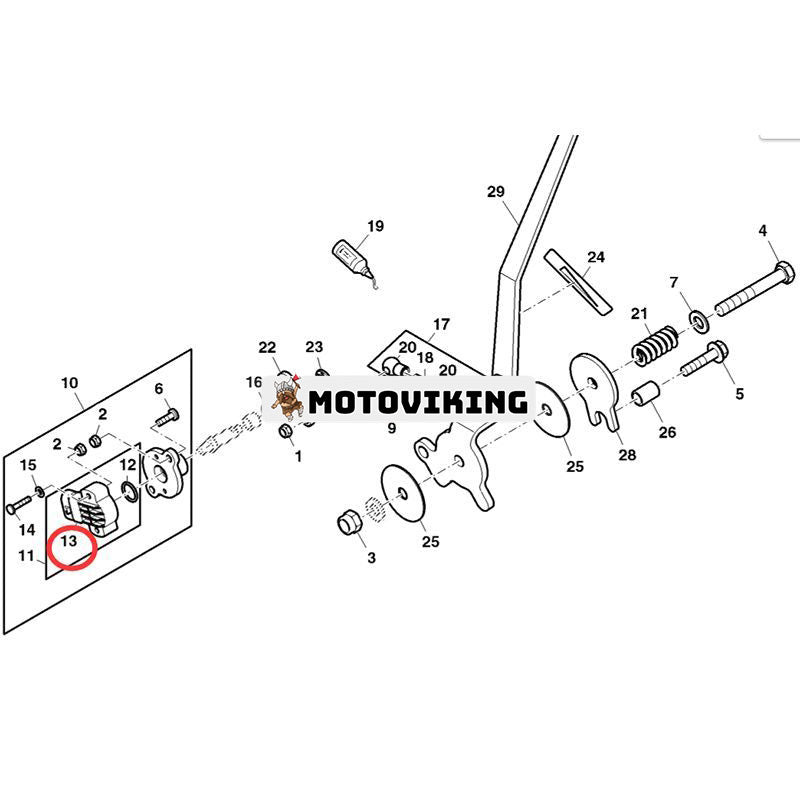 Roterande positionssensor AL110351 för John Deere traktor 1104 1204 1354 5505E 6115R 6190R