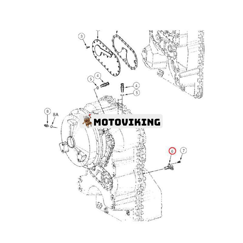 Sensor 331325A1 för CASE Loader 521D 621C 621D 721C 821C 821E 921C