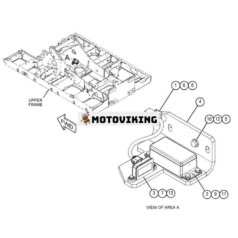 Sensor 333-8538 för Caterpillar CAT 336E H 336E LH 725C 725C2 730C 730C2 735B 735C 740 988K 990K