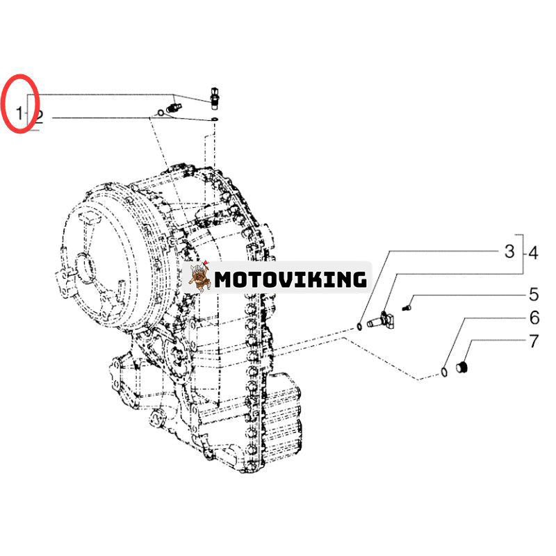 Sensor 8603397 för New Holland hjullastare W110 W130 W170C W190C W270C