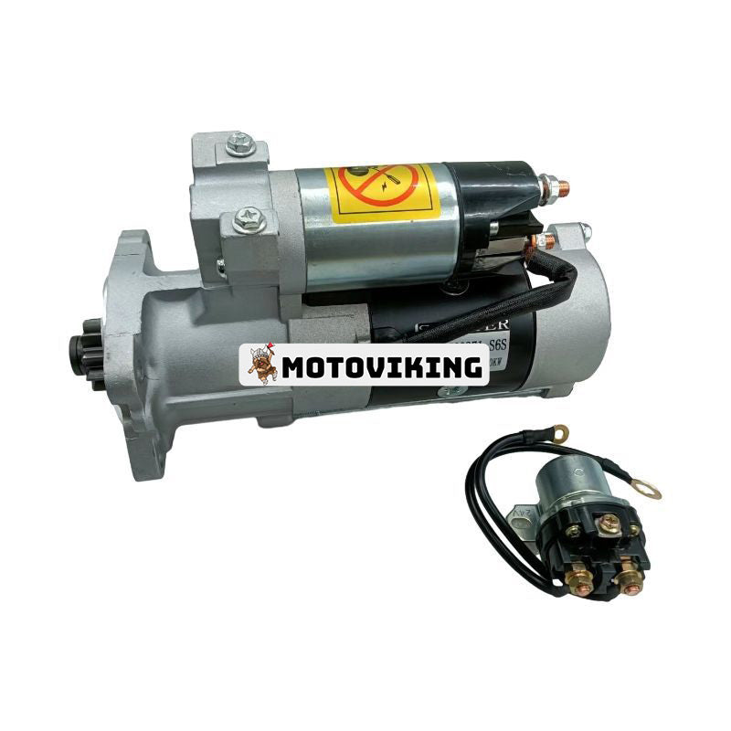 Startmotor 18246 32866-00202 för Mitsubishi Engine Caterpillar CAT Grävmaskin 320C