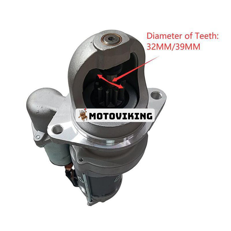 Startmotor för Bobcat 643 Lastare Delco Remy 28MT 12V 12 tänder