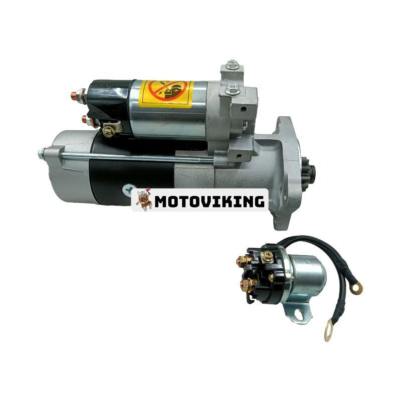 Startmotor M008T60371 32B66-20100 för Mitsubishi S6S Caterpiller CAT 3066 Motor E320C E320D Hitachi ZAX330 grävmaskin