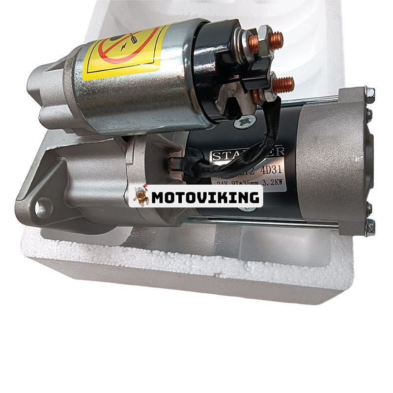 Startmotor M2T64271 för Mitsubishi Engine 4DR5 Caterpillar Grävmaskin E70Midi E70B EL70