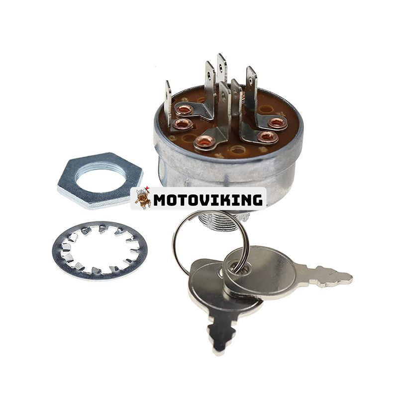 Startströmbrytare med 2 nycklar MU092377 430-161 33-392 97645 för Murray Oregon Briggs & Stratton 5411H 5412H