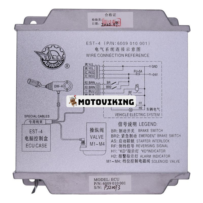 Styrenhet ECU 6009010001 6009365002 för XCMG ZL50G ZL30BR CASE 821B hjullastare