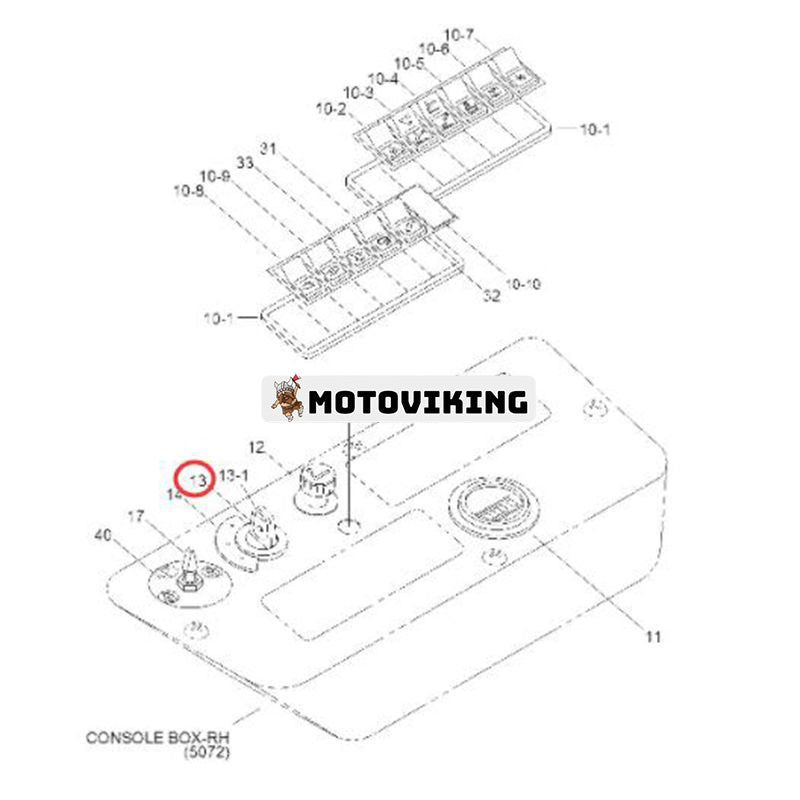 Tändningslås 21E6-10430 för Hyundai Grävmaskin R55-3 R95W-3 R140LC-7 R210LC-7 R290LC-7 R320LC-3 R360LC-7 R450LC-3