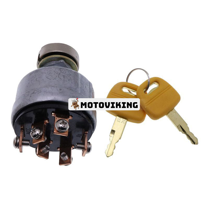 Tändningslås FYD00005609 Med 2 nycklar för Yanmar motor 3TNV88F 4TNV88C 4TNV98C John Deere grävmaskin 30G 35G 50G 60G