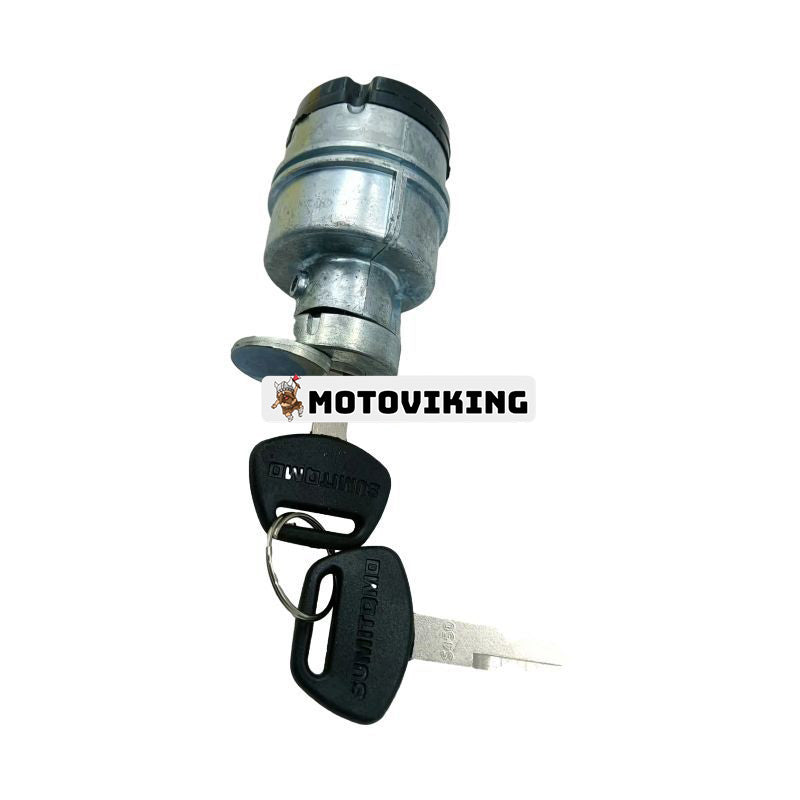 Tändningslås med 2 st nycklar KHR3078 S450 för Sumitomo Grävmaskin SH Series Case CX210B CX240B