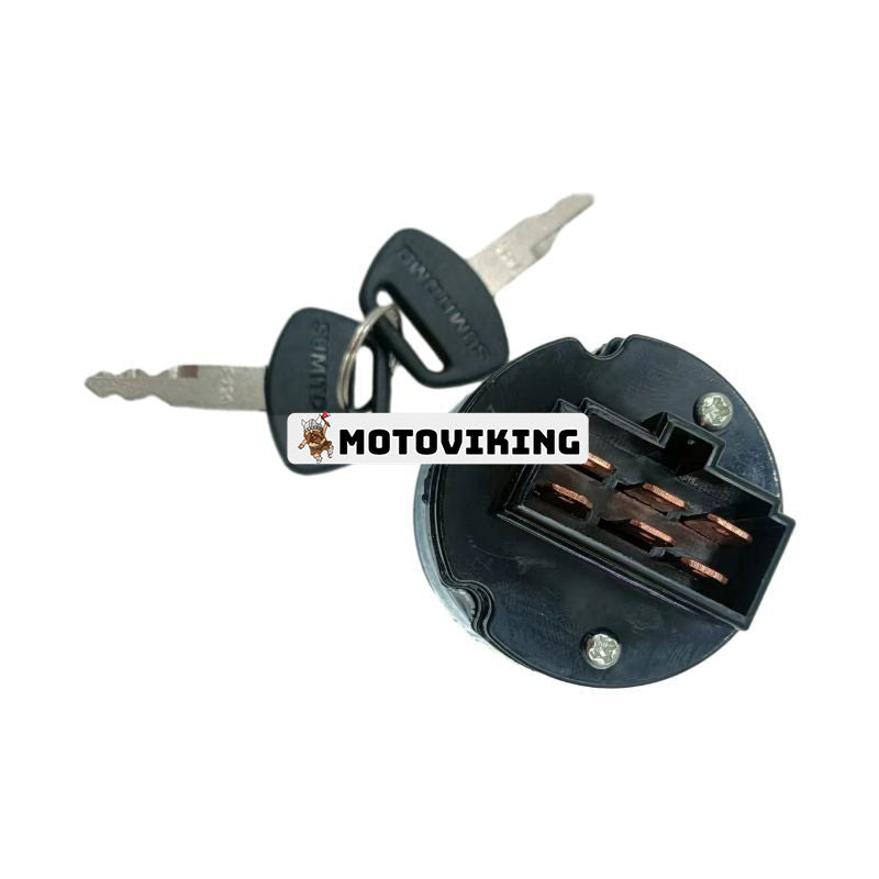 Tändningslås med 2 st nycklar KHR3078 S450 för Sumitomo Grävmaskin SH Series Case CX210B CX240B