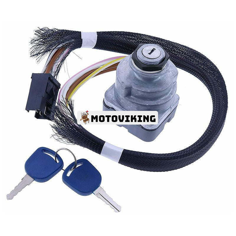 Tändningslås med nyckel F0NN11N501AA för Ford New Holland TS100 TS110 TS115 TS90 TM125 TM135 TM150 TM165 traktor