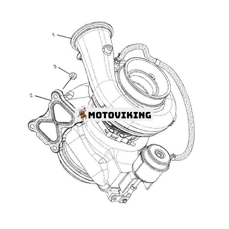 Turbo GTA4502BS 247-2965 10R-7290 för Caterpillar CAT C11 C13 Motor 966H CX31-C13I TH35-C13I TH35-C11I