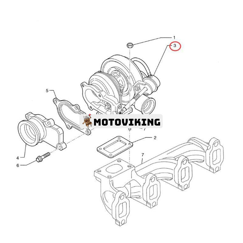 Turbo HX25W Turboladdare 2852068 för CASE Engine P70 P85 Grävlastare 580SM 590SM 580 Super M Series II