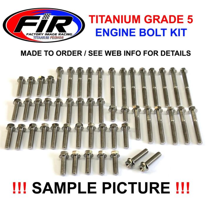 Yamaha Yz 65 Titanium Motor Bolt Kit Kit Storlek 35 Bolts !!! Gjort På Beställning!!! - Motorbultsatser - Titanium