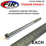 Titanium Gr5 Bolt M6 X 100Mm Varje Flänsod: 11Mm / Hexstorlek: 8Mm / - Generiska Muttrar Och Bultar - Titanium