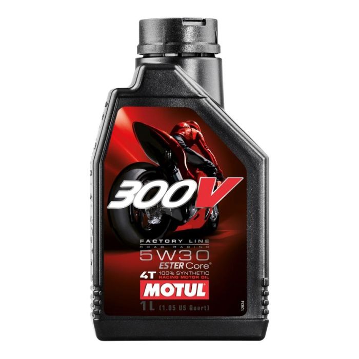 300V Fl Road Racing 5W30 1 Liter Motul 450004 Box=12 Motorcykel 100% Syntetisk