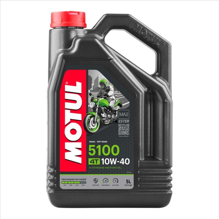 5100 10W40 4T 5 Liter Uk Motul 450030 Box=4 Motorcykel Technosynthese