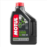 5100 15W50 4T 2 Liter Motul 450417 Box=12 Motorcykel Teknosyntes