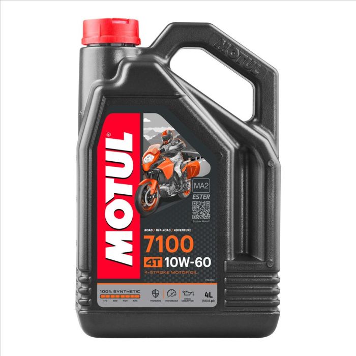 7100 10W60 4T 4 Liter Motul 450021 Box=4 Motorcykel 100 % Syntetisk