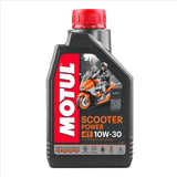 Scooter Power 4T 10W30 Mb 1 Liter Motul 450066 Box=12 Motorcykel 100% Syntetisk