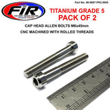 Titanium Allen Bolt M6X45 Grad 5 Ti - Pack Om 2