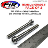 Titanium Allen Bolt M6X55 Grad 5 Ti - Pack Om 2